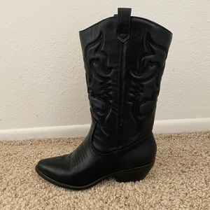 Black Cowboy Boots Soda Brand